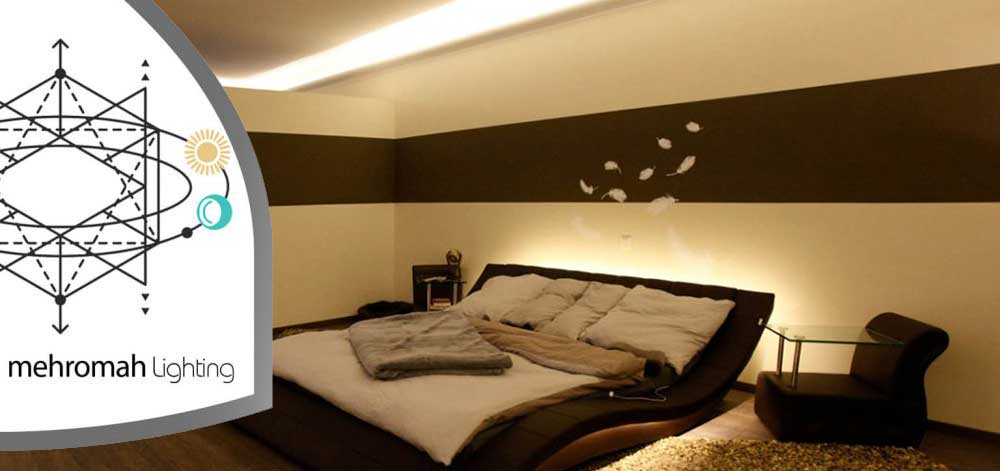 نورپردازی اتاق خواب با لامپ LED